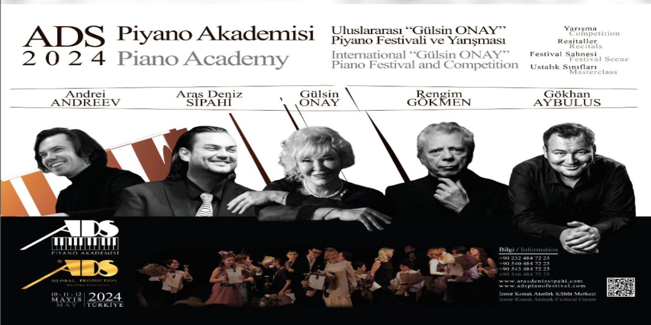“2024 Uluslararası Gülsin Onay” Piyano Festivali ve Yarışması başlıyor