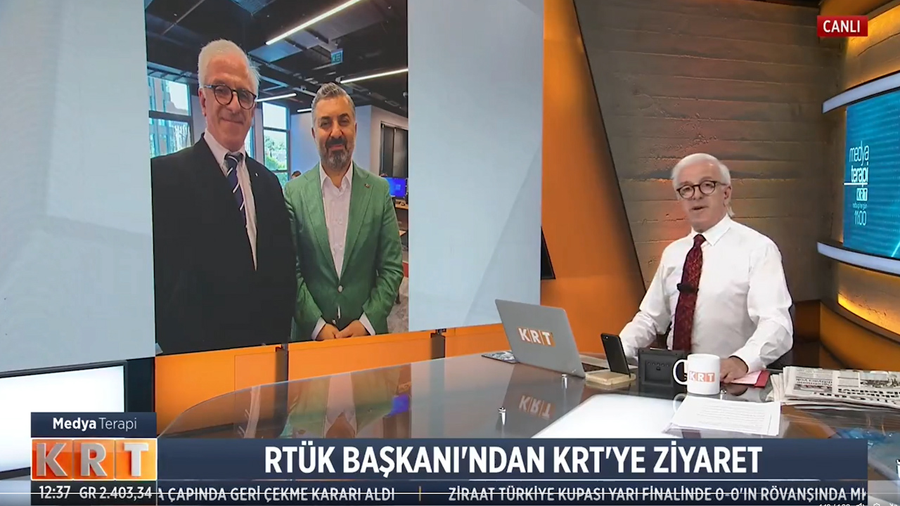 RTÜK Başkanı Ebubekir Şahin'den KRT'ye ziyaret