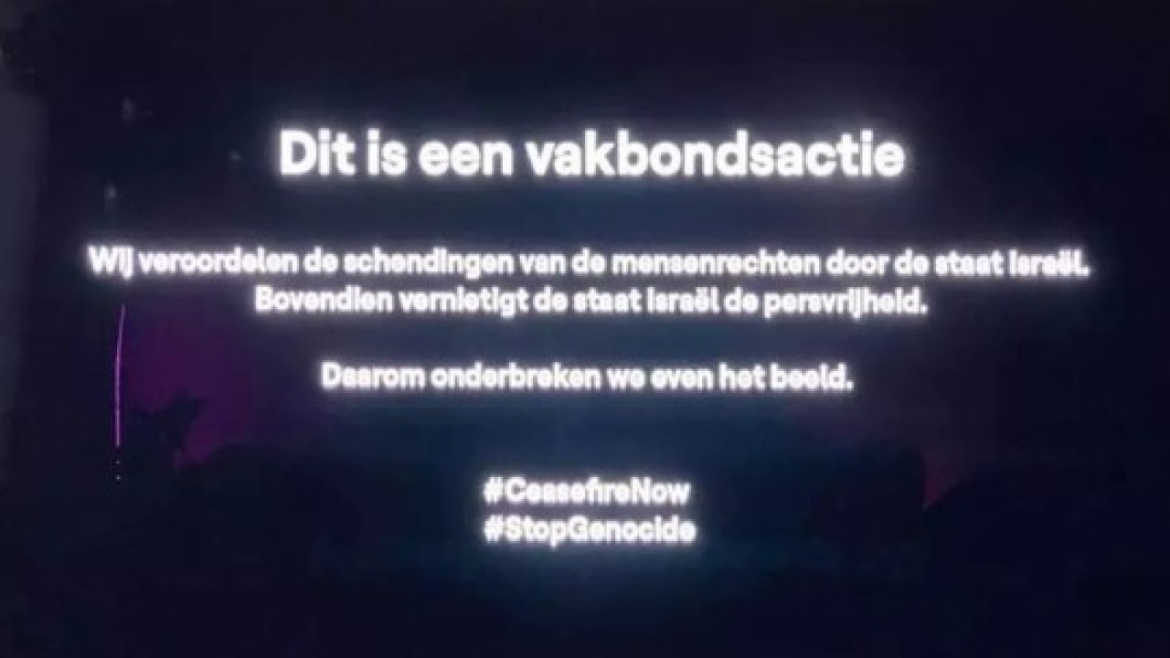 Eurovision'a İsrail protestoları damgasını vurdu! Belçika televizyonu bir anda yayını kesti: 'Şimdi ateşkes' dedi