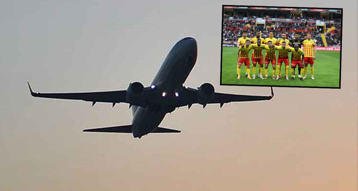 Kayserisporlu futbolcuları taşıyan uçağa yıldırım düştü!