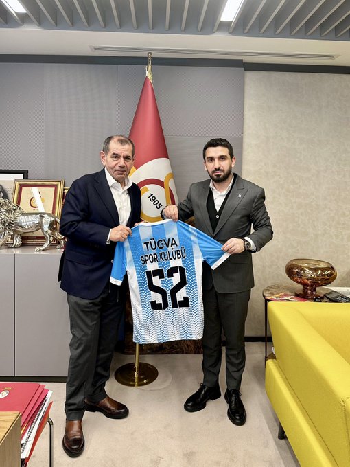 TÜGVA'dan Galatasaray Başkanı Özbek'e ziyaret: Güzel işlerin peşindeyiz