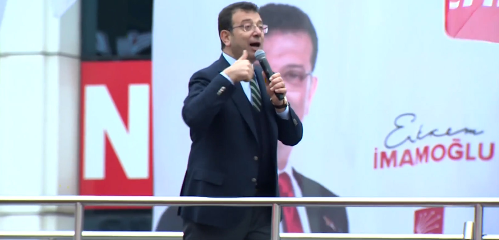 Ekrem İmamoğlu, Arnavutköy'de halk buluşmasında konuşuyor