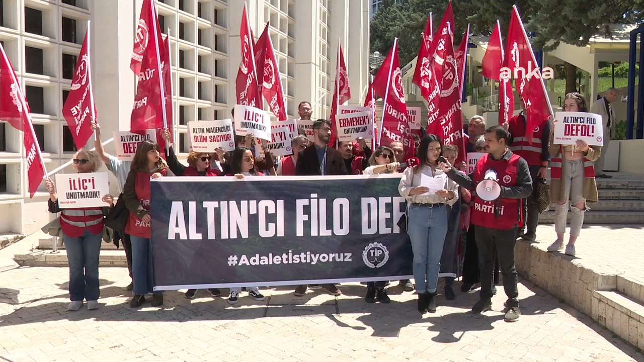 TİP Ankara İl Örgütü ''Sorumlu Altın Madenciliği Konferansı''nı protesto etti