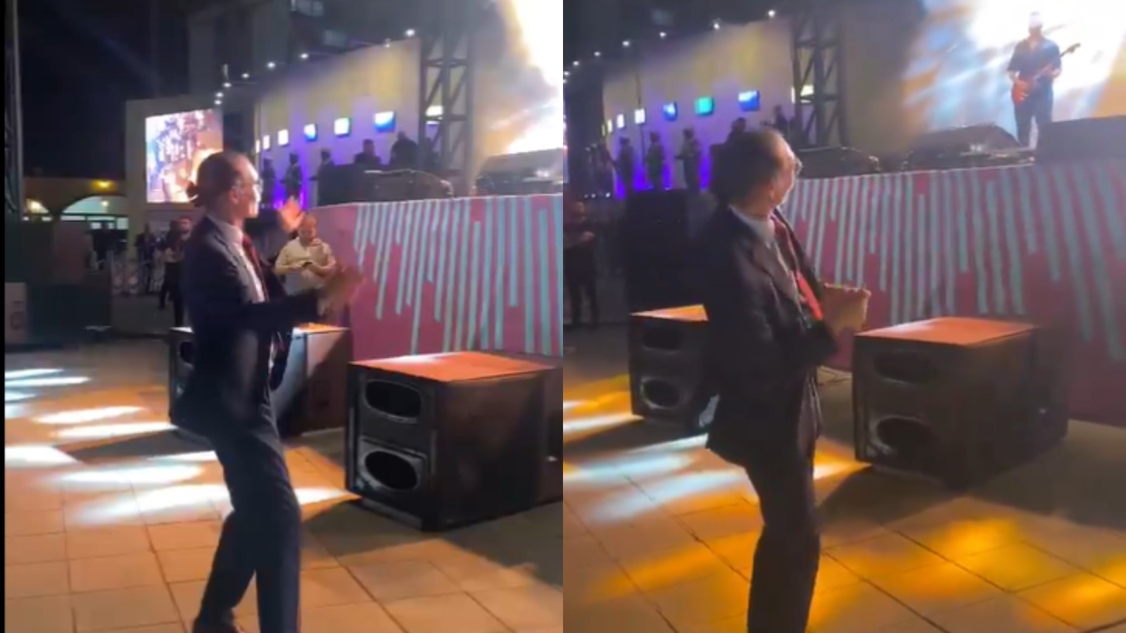 Erdal Beşikçioğlu, gençlik festivali düzenledi: Melek Mosso karşısında böyle dans etti