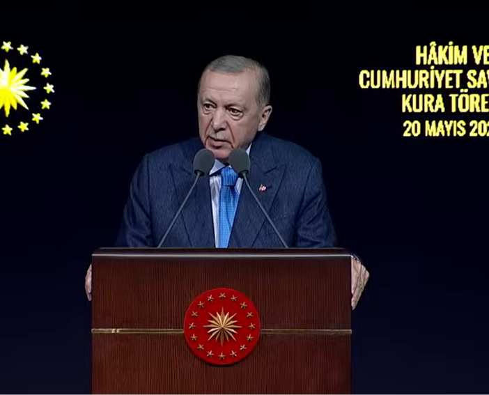 Erdoğan, Hakim ve Cumhuriyet Savcıları Kura Töreni’nde konuşıuyor