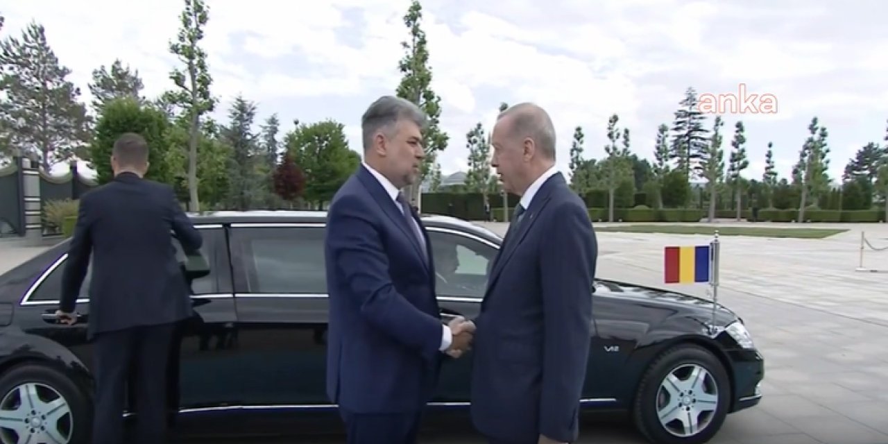 Erdoğan, Romanya Başbakanı'nı resmi törenle karşıladı