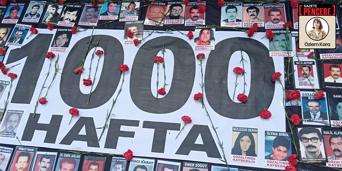 Cumartesi Anneleri eylemlerinin 1000. haftasında Galatasaray Meydanı'nda