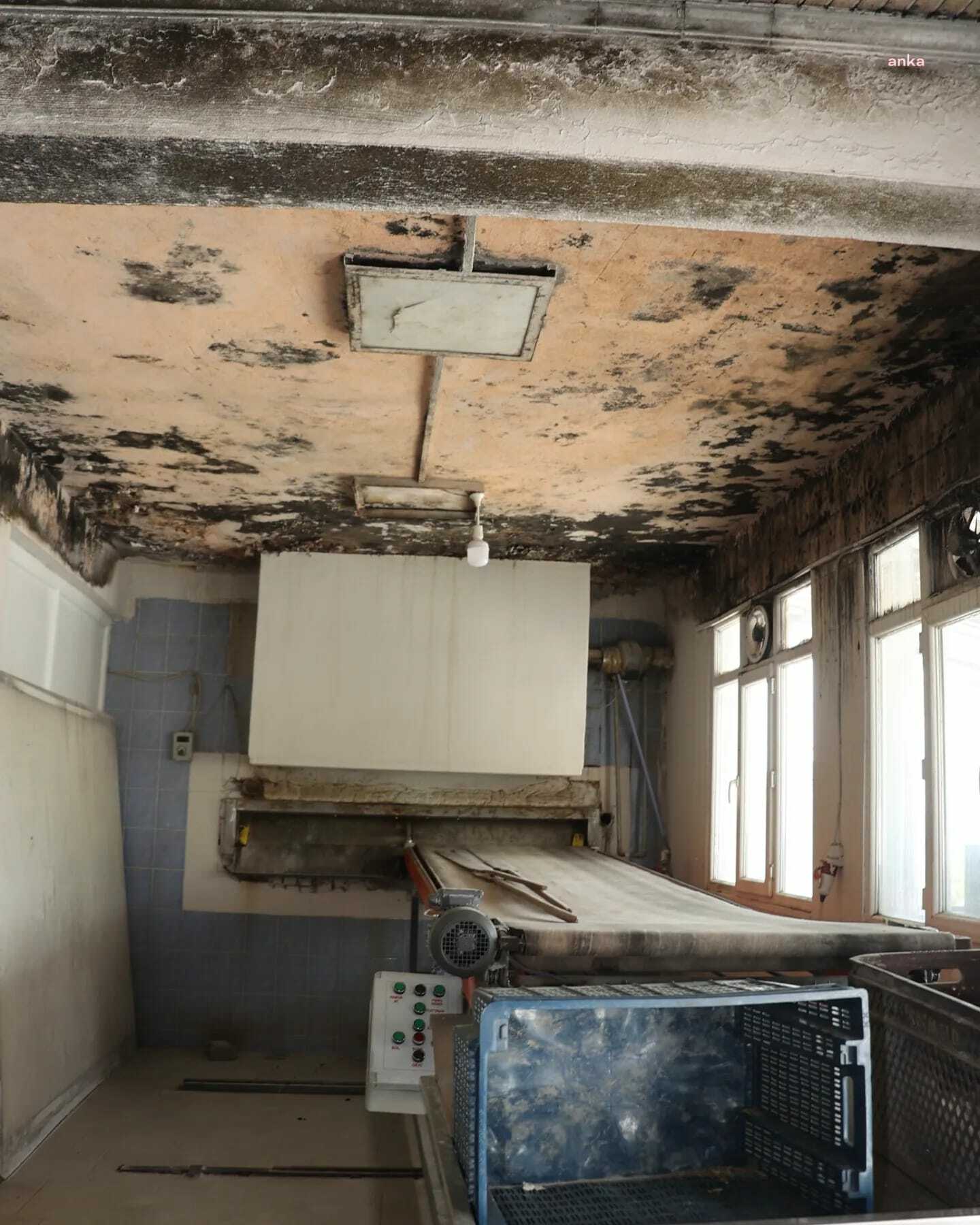 AKP'li belediye harabeyi andıran fırında ekmek üretimini devam ettirdi