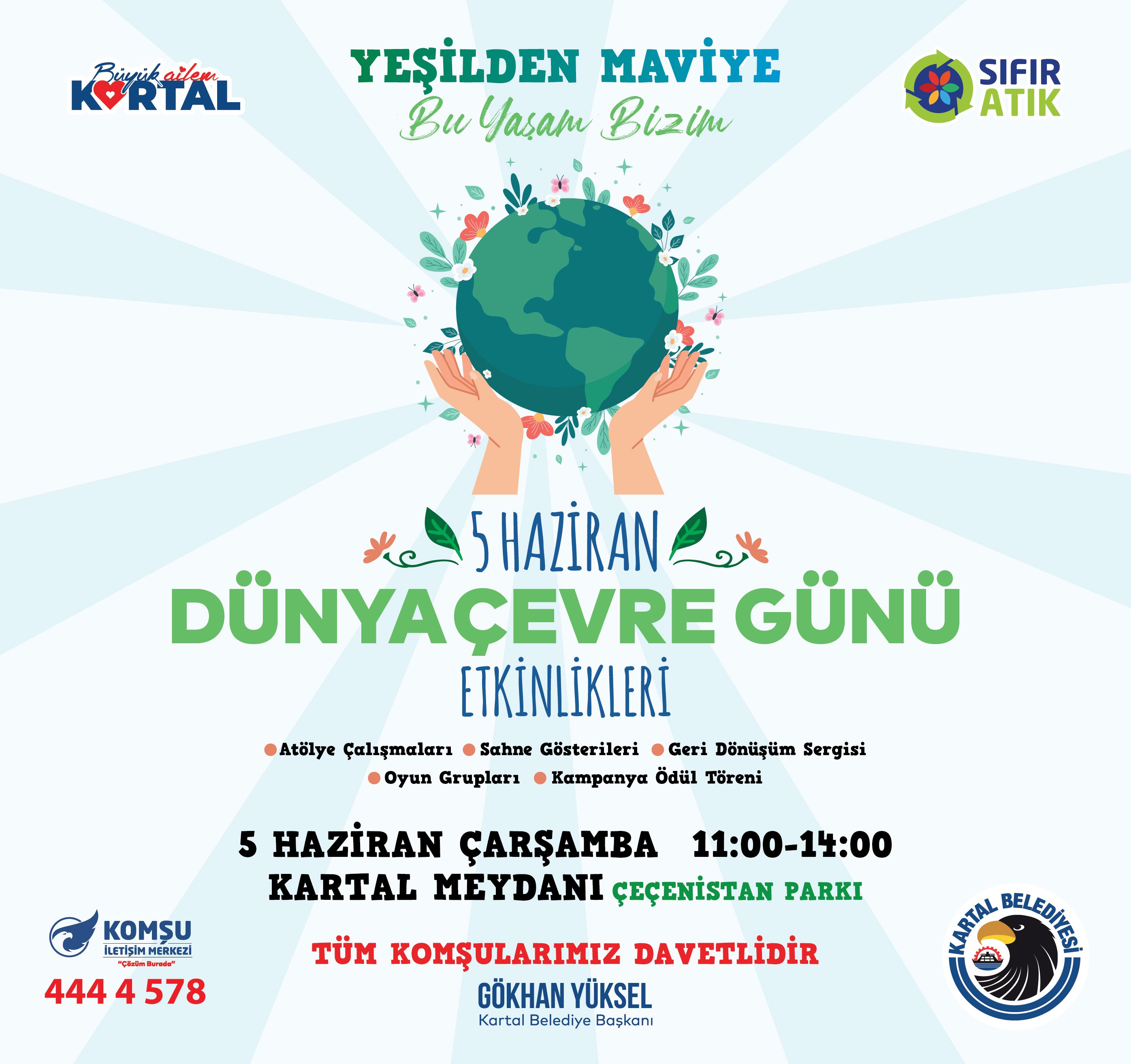 ‘Çevre Haftası’ Kartal’da 4 gün boyunca festival havasında kutlanacak