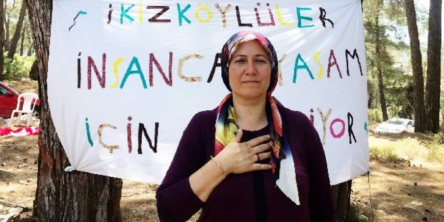 Akbelen Muhtarı Nejla Işık'a “afiş” astığı gerekçesiyle para cezası verilmişti: Mahkeme cezayı iptal etti