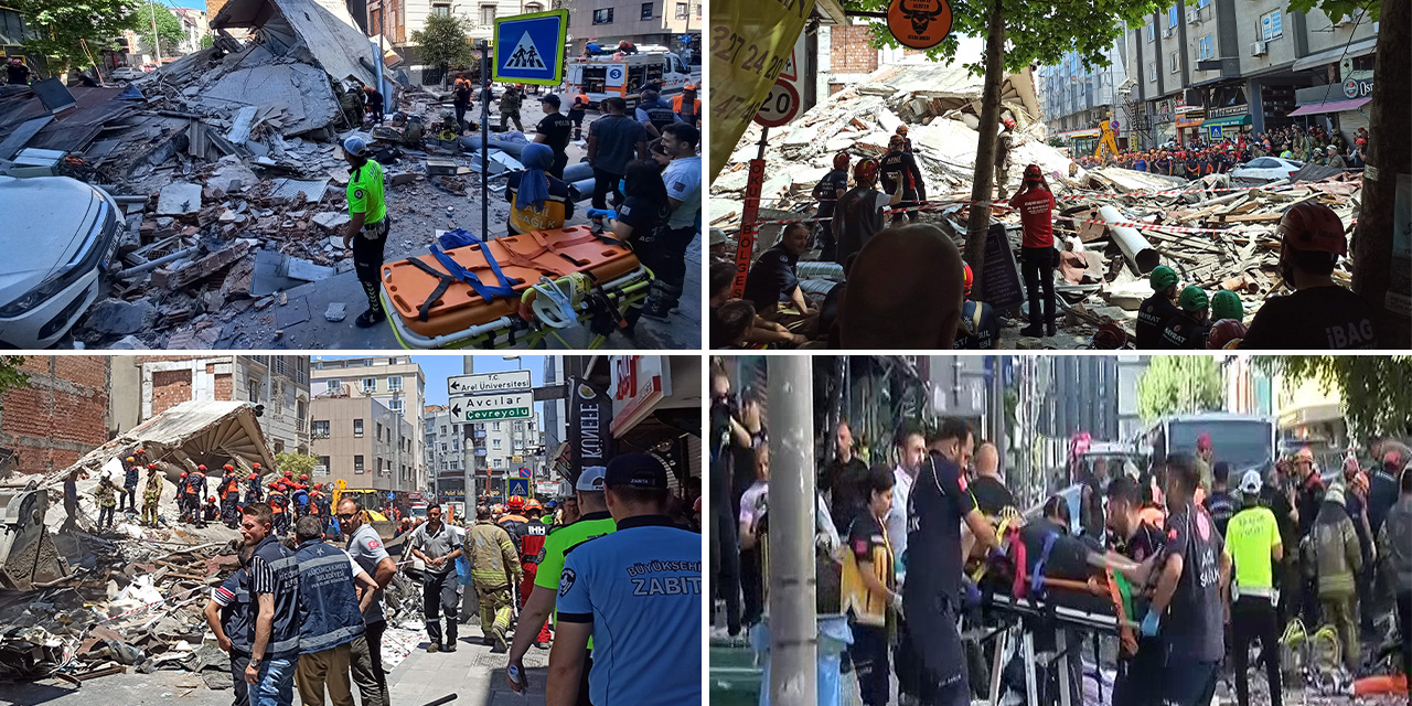 Bakan Özhaseki: Küçükçekmece'de çöken binaya 1,5 kaçak kat eklendiği, deniz kumu kullanıldığı tespit edildi