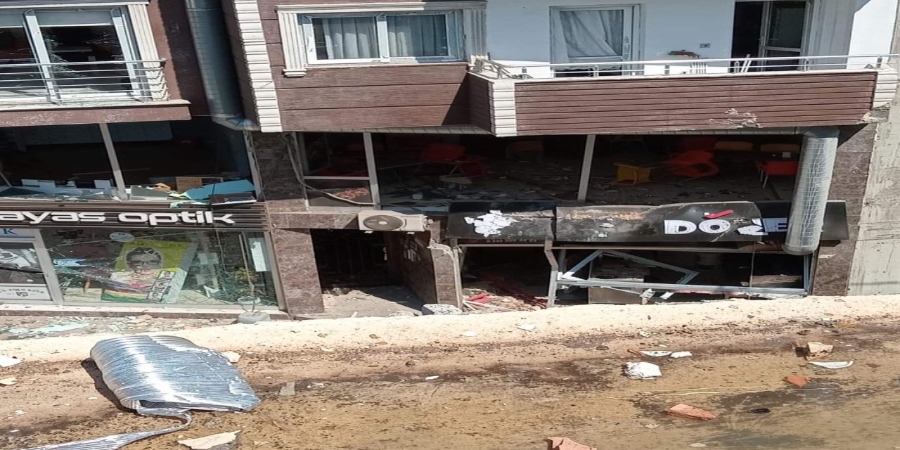 Hatay'da 2 katlı binada patlama; ev ve iş yerleri hasar gördü