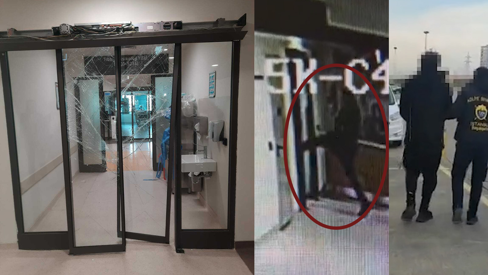 Avukat hasta yakınını görmek istedi hastane kapısını tekmeledi: Tutuklandı