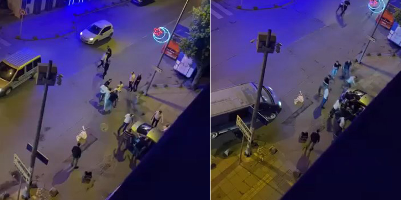 Esenler’de sopa ve demir çubuklu kavga kamerada