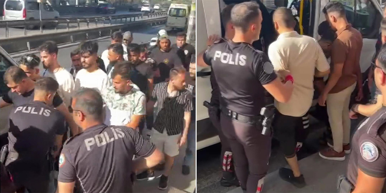 Avcılar'da metrobüs durağında 25 kaçak göçmen yakalandı