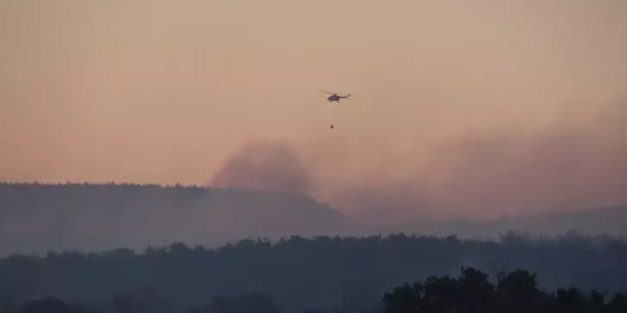 Çanakkale’de 24 saattir süren orman yangını kontrol altına alındı