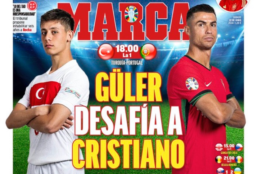 Marca, Arda Güler ve Ronaldo’yu manşetine taşıdı