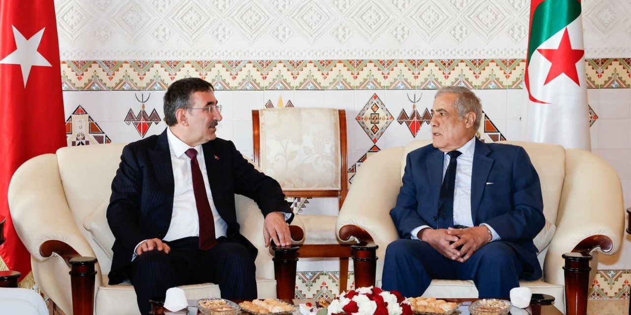 Cevdet Yılmaz, Cezayir Demokratik Halk Cumhuriyeti Başbakanı Larbaoui ile bir araya geldi