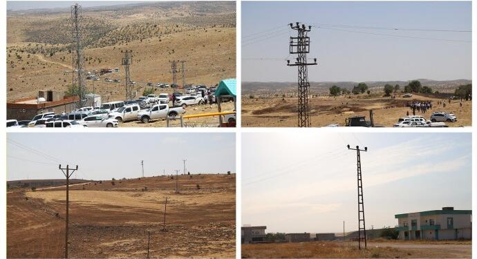 Diyarbakır-Mardin yangınlarının elektrik tellerinden çıktığı görüntüler yayınlandı
