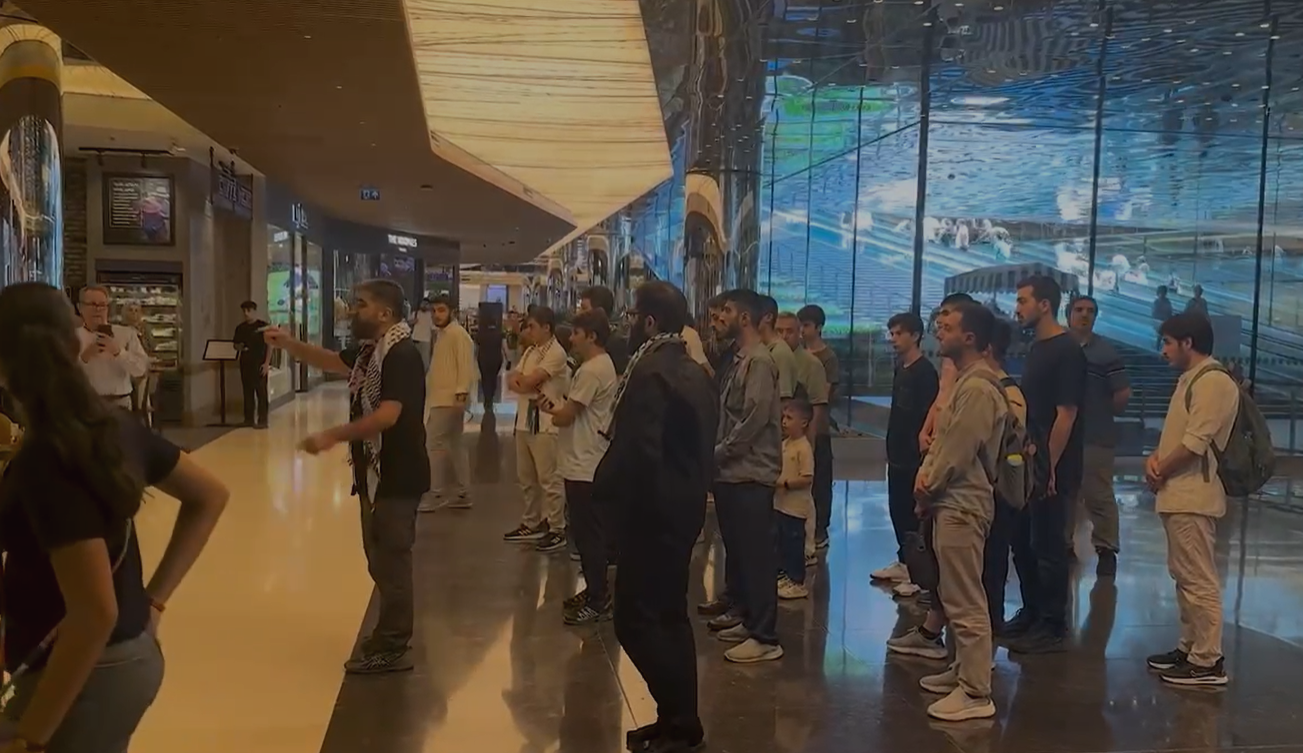 Zorlu Center önünde İsrail protestosu: "Zorlu, Gazze'deki katliamın ortağıdır"