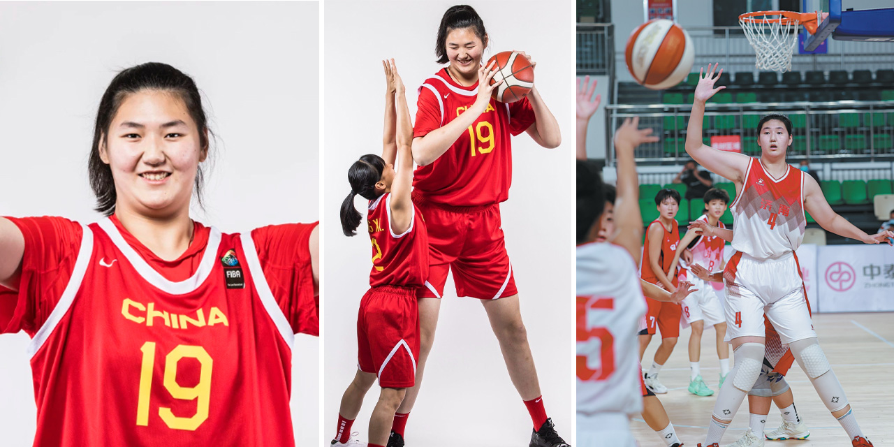 17 yaşındaki Zhang Ziyu 2.20'lik boyuyla U18 Asya Kupası’nda rakiplerine geçit vermedi