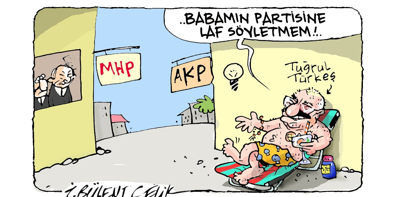Bülent Çelik'in çizdiği Tuğrul Türkeş karikatürüne Türkeş'ten özel teşekkür
