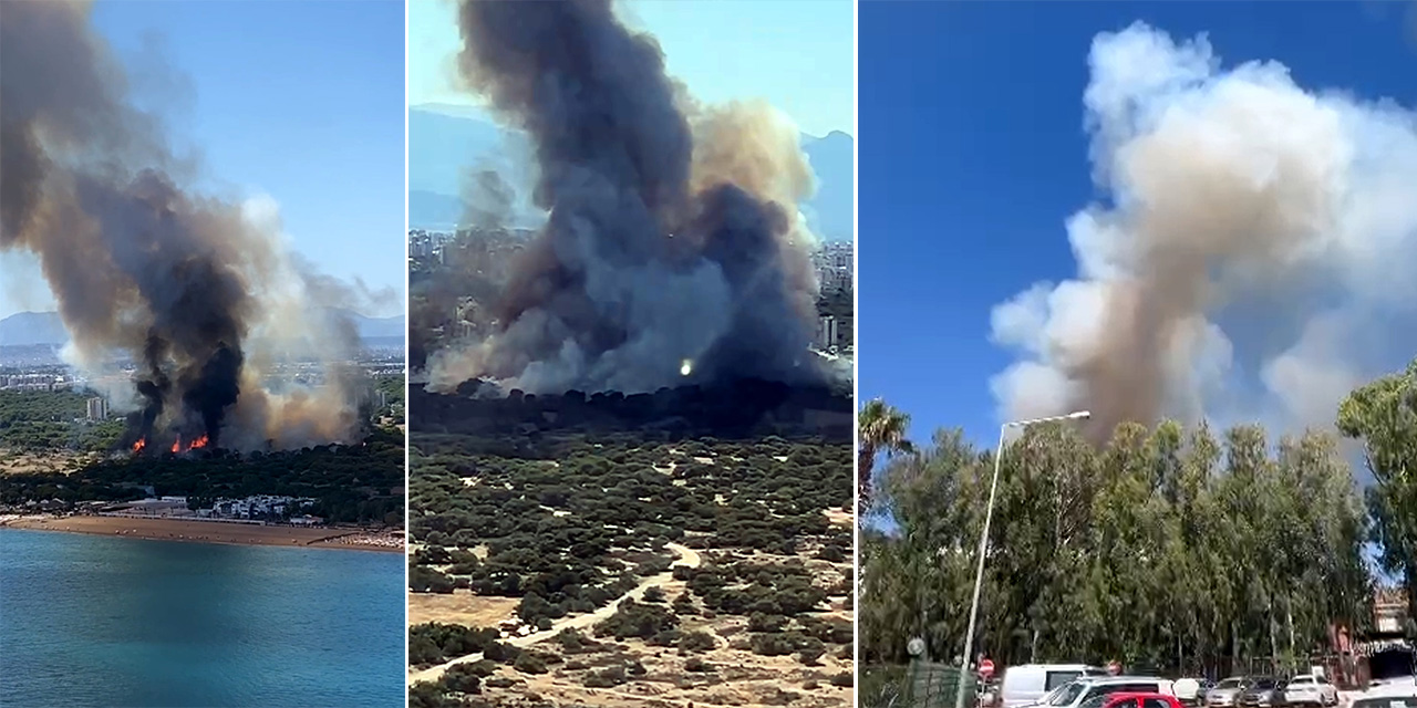 Antalya'da orman yangını: Havadan ve karadan müdahale ediliyor