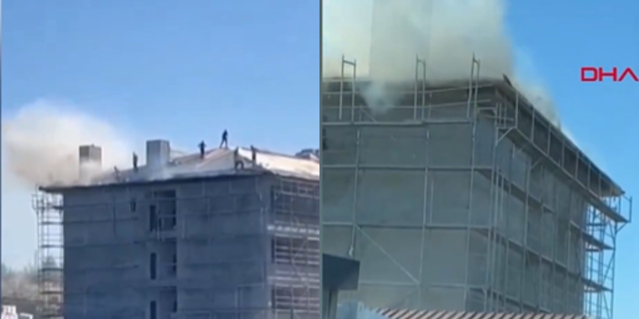 İstanbul'da Sultangazi'de korkutan yangın! işçiler alevlerin arasında mahsur kaldı