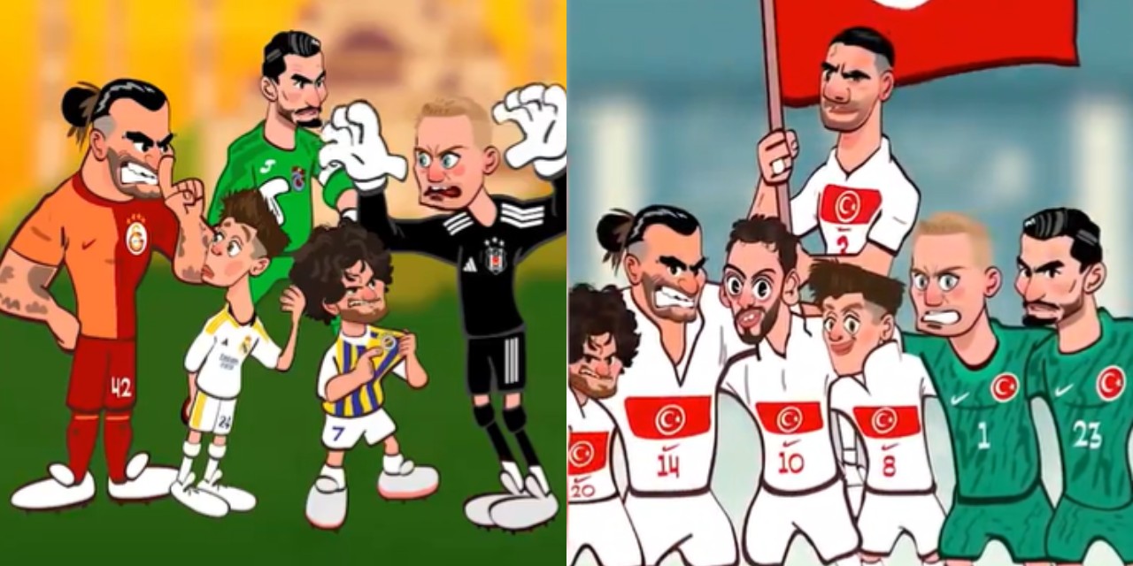 Animasyon sanatçısı Sahari'den 'A Milli Takım' içeriği: Süper Lig'de dövüş, EURO 2024'te kenetlenme