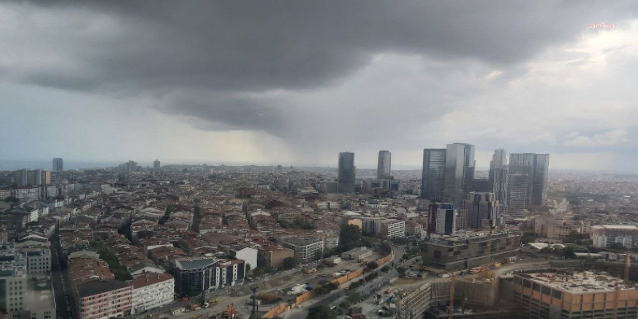 İstanbul'da beklenen yağmur yağmaya başladı