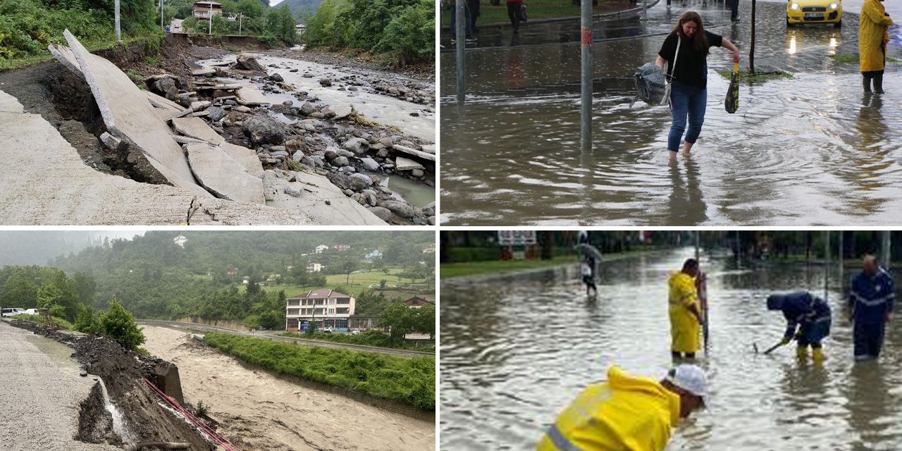 Bakan Yerlikaya: Samsun'daki kuvvetli yağışta mahsur kalan 34 vatandaşımız tahliye edildi