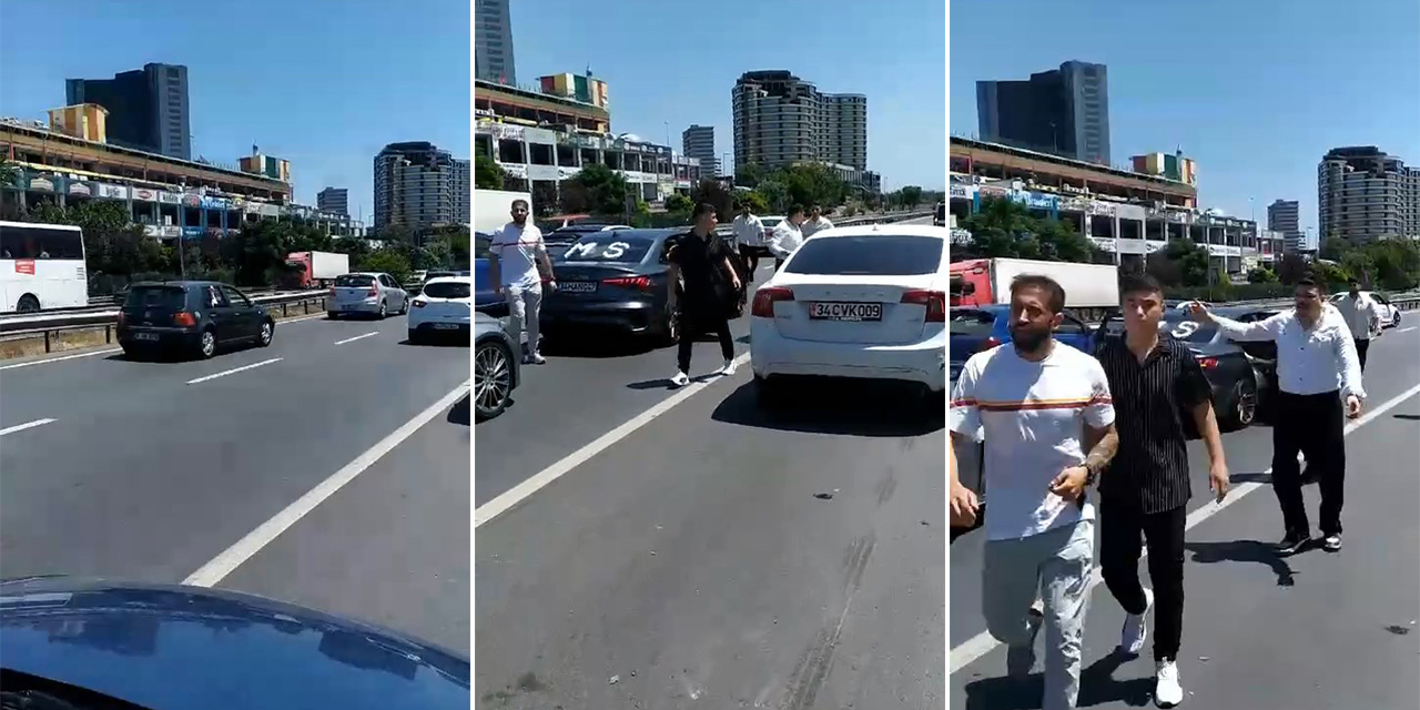 Bayrampaşa’da aniden duran düğün konvoyu zincirleme kazaya neden oldu