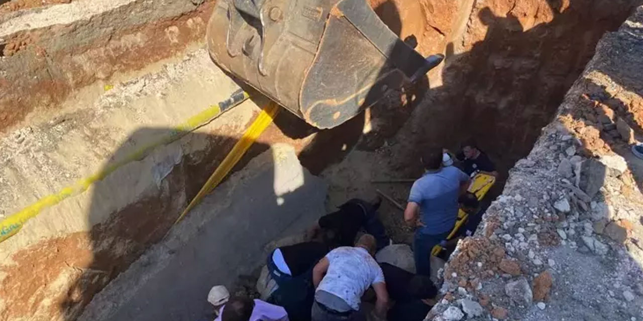 Tekirdağ'da OSB'de toprak kayması: 2 işçi göçük altında