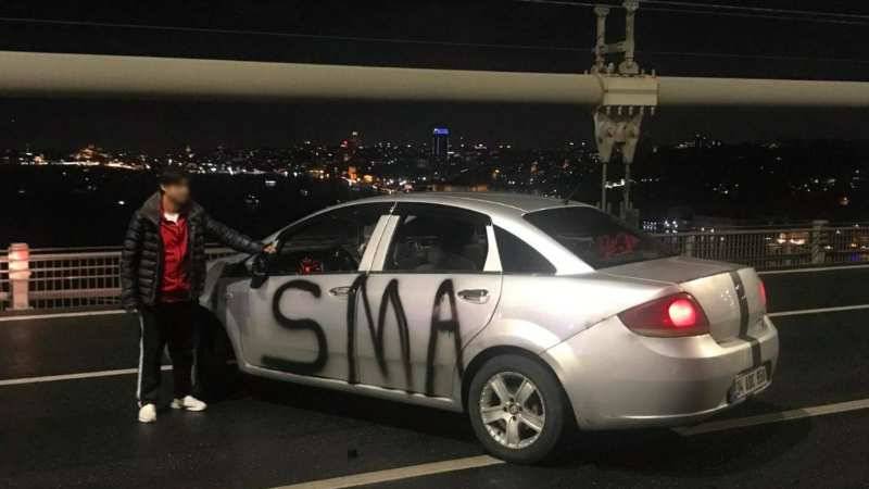 Boğaziçi Köprüsü'nde SMA eylemi yaptığı için tutuklanan kişi tahliye edildi