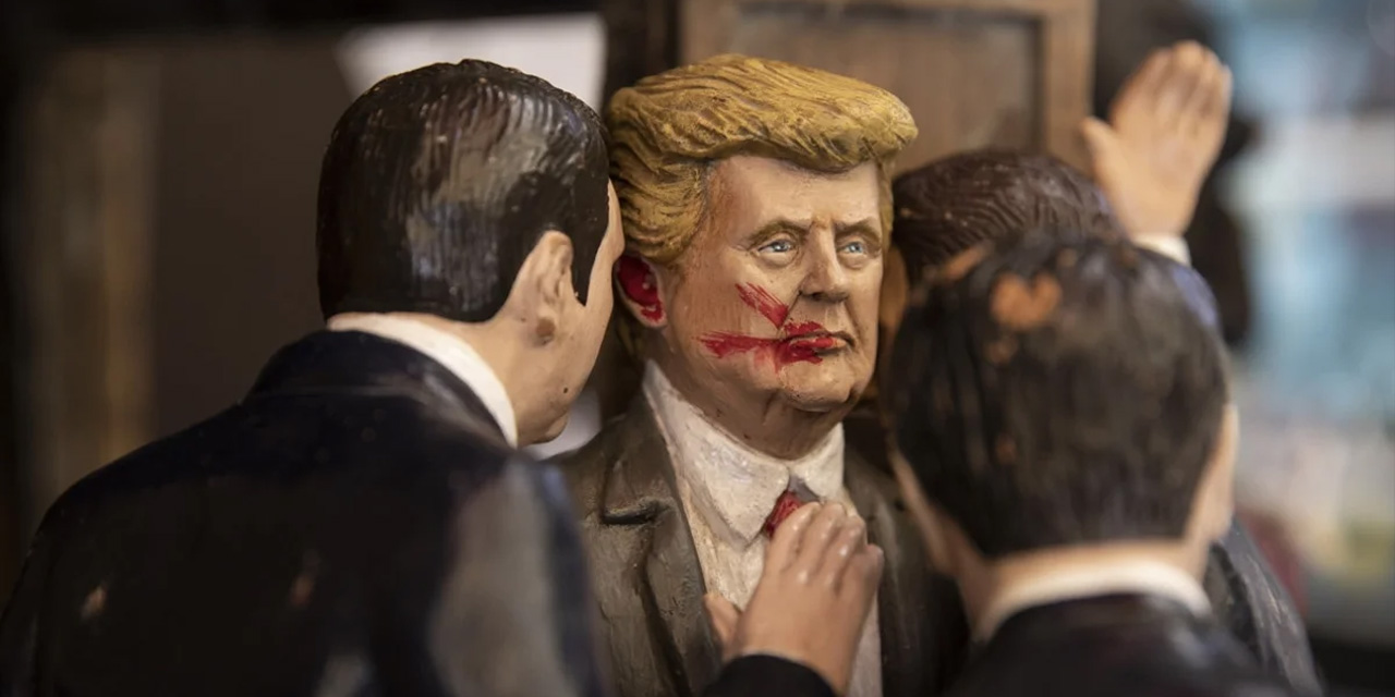 Donald Trump suikast girişimi heykelcik haline getirildi