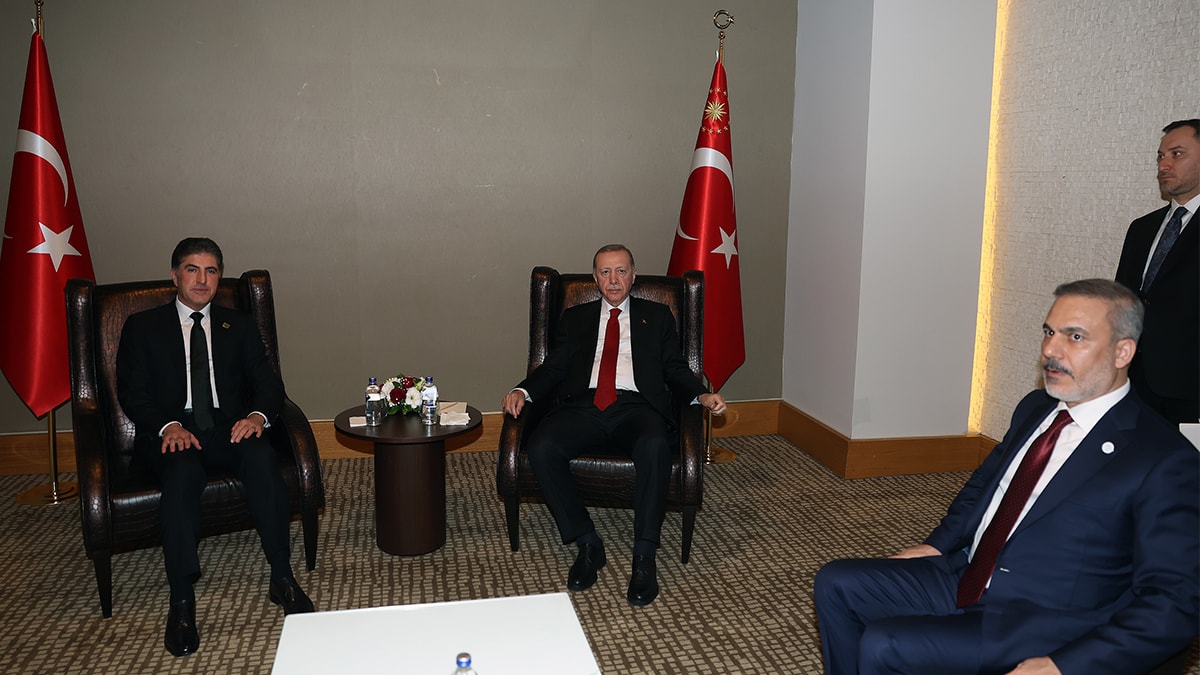 Erdoğan, IKBY Başkanı Barzani ile görüştü