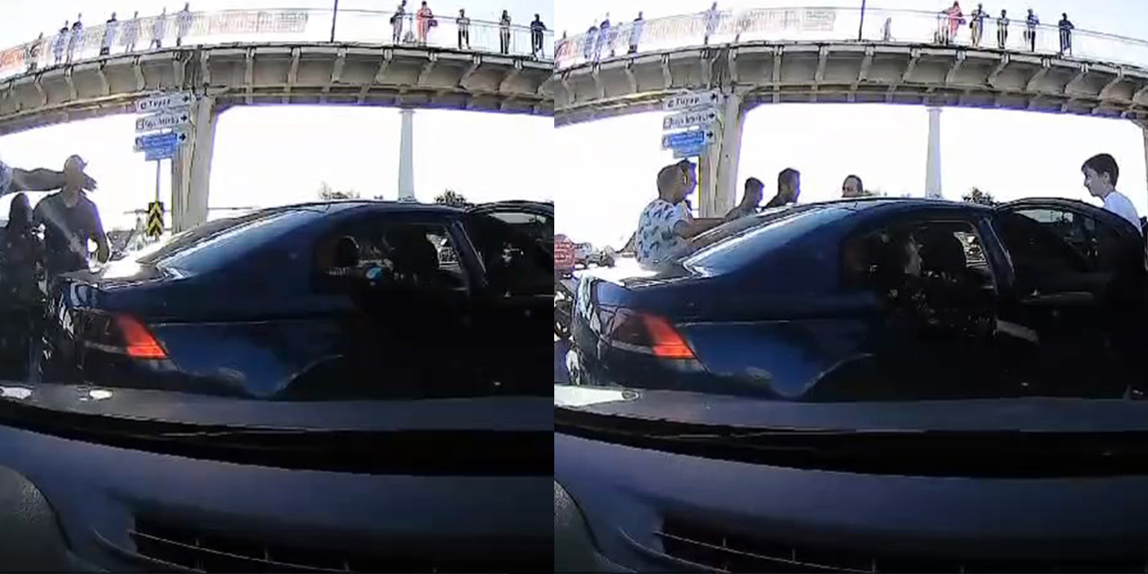 Büyükçekmece’de sürücülerin 'Sinyal vermedin' kavgası