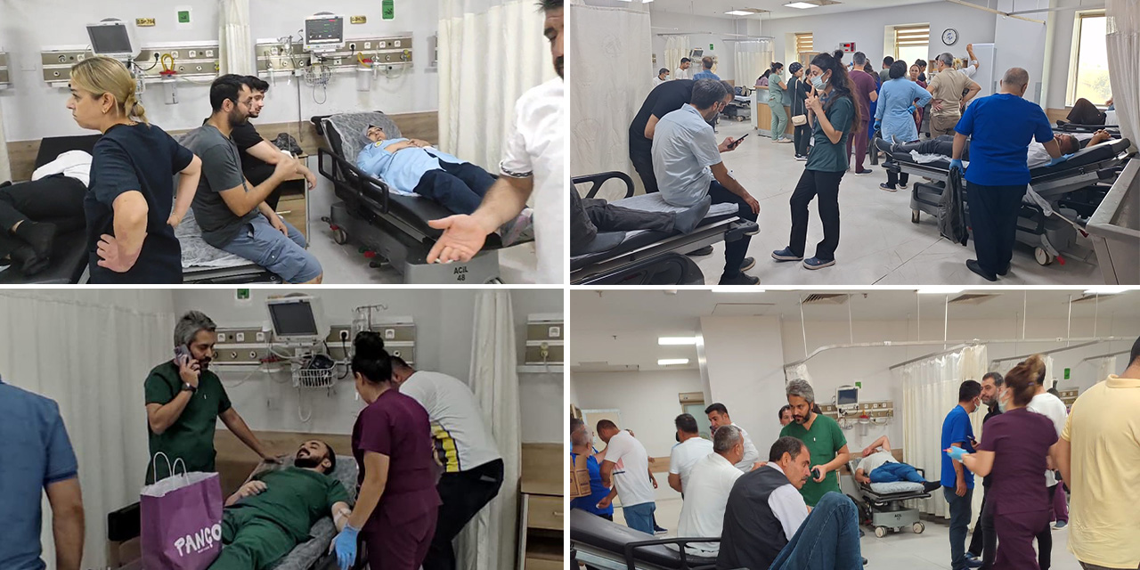 Dicle Üniversitesi Hastanesi’nde sağlık krizi: 55 kişi yemekten zehirlendi