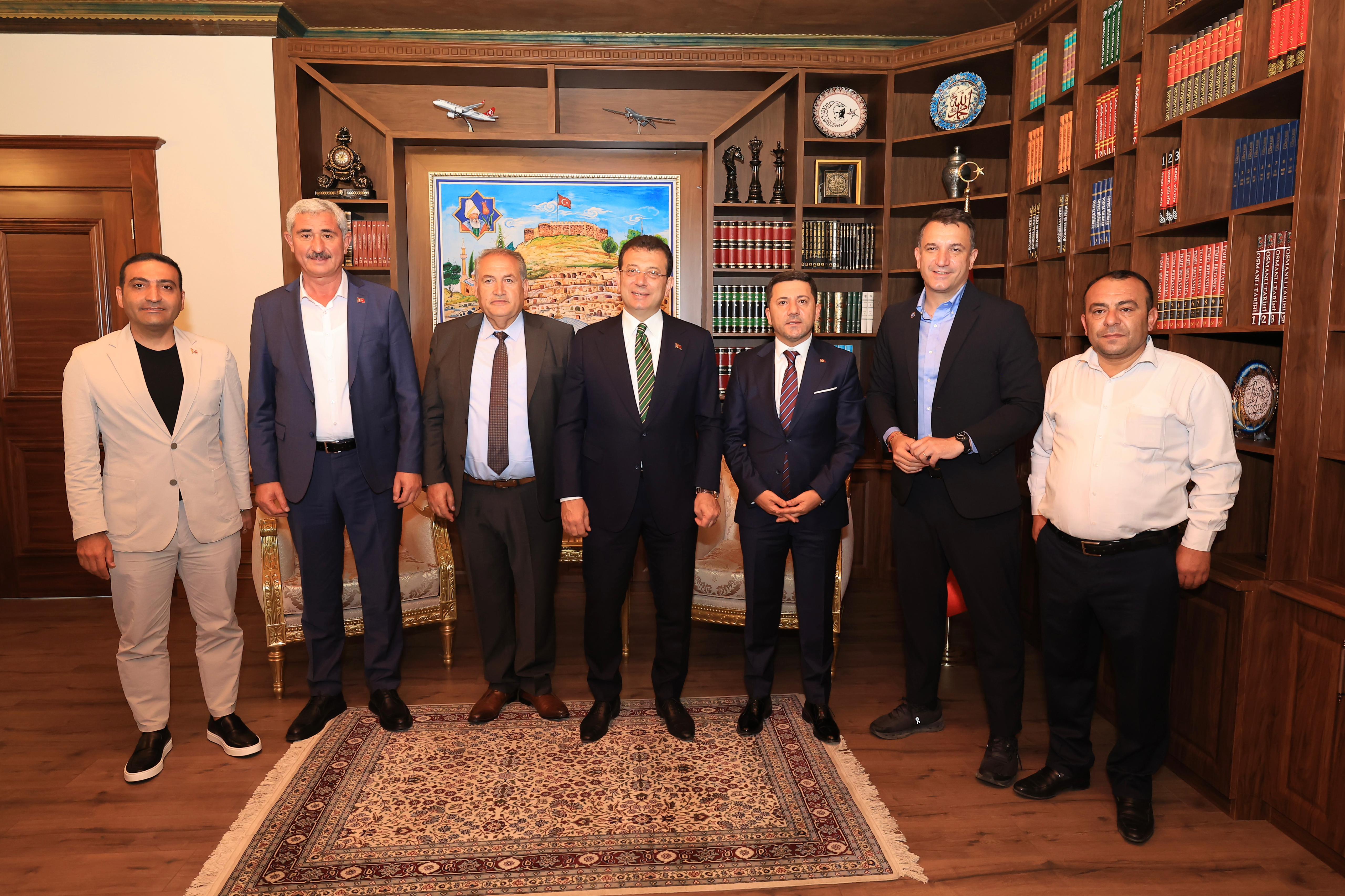 TBB ve İBB Başkanı İmamoğlu'ndan, Nevşehir Belediye Başkanı Arı'ya ziyaret