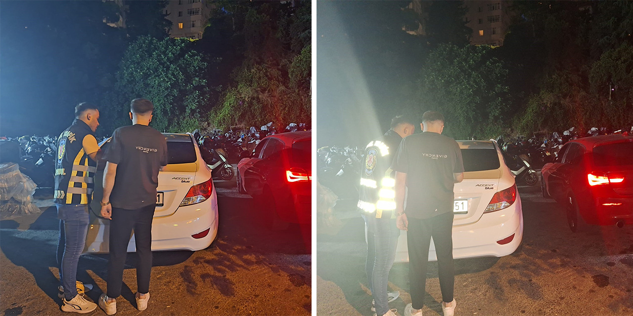 Trafikte tehlikeli inatlaşmaya para cezası kesildi