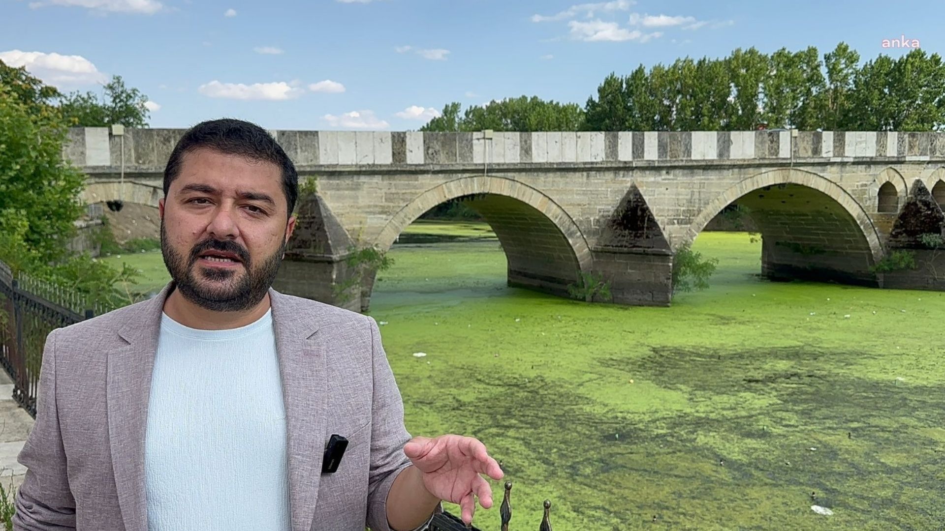 Ahmet Baran Yazgan, Tunca Nehri’ndeki kirliliğe tepki gösterdi