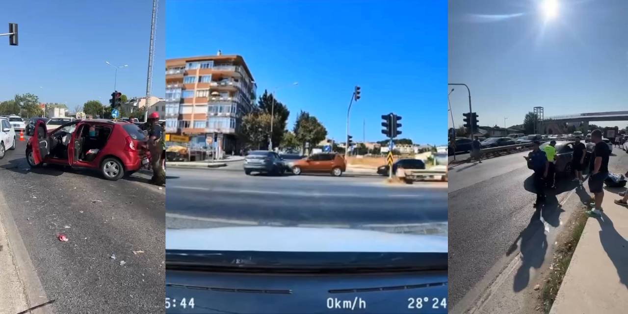 İstanbul - Büyükçekmece'de trafik kazaları kamerada