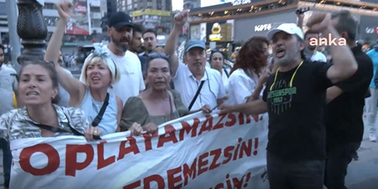 Yurttaşlardan Ankara'da 'katliam' yasası protestosu: Atatürk Bulvarı'nı trafiğe kapattılar