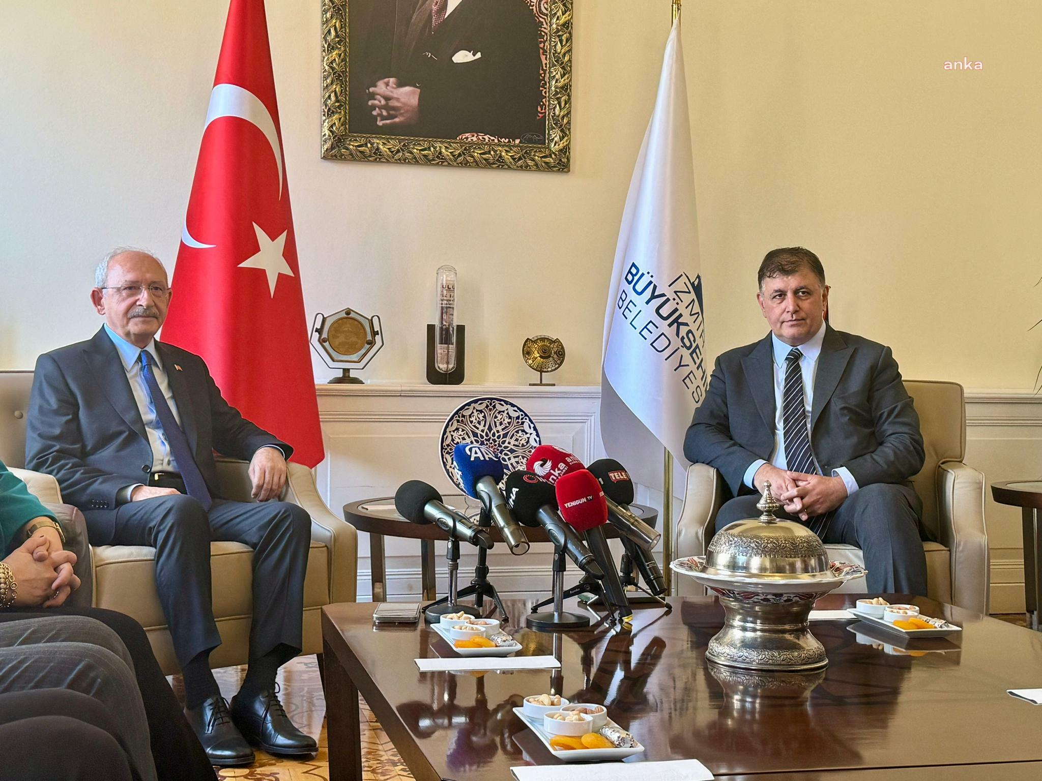 Kılıçdaroğlu, İzmir Büyükşehir Belediye Başkanı Cemil Tugay'ı ziyaret etti