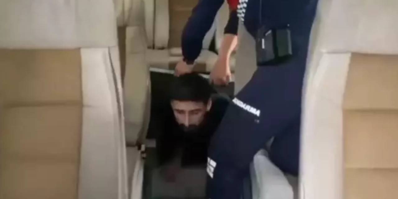 Edirne'de minibüsün bagajında 1 FETÖ şüphelisi ile 12 kaçak göçmen yakalandı