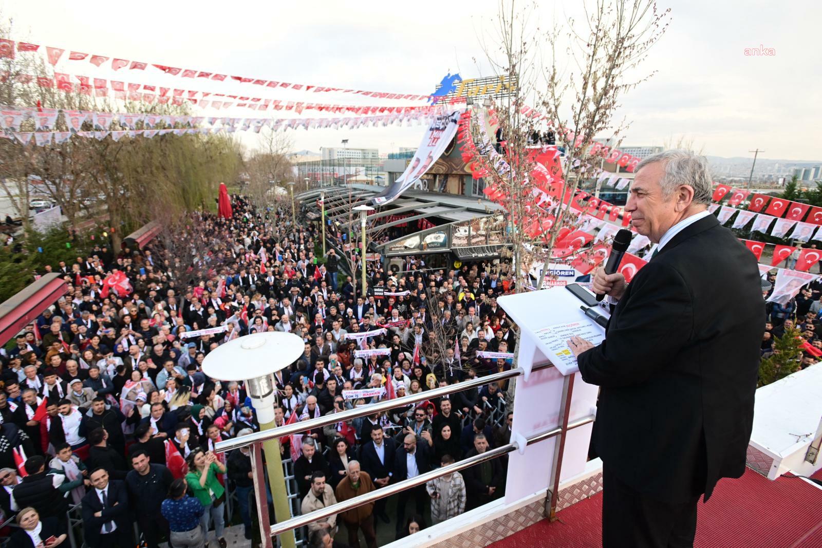 ABB Başkanı Mansur Yavaş: Ankara için ne istediysek hepsine hayır dediler