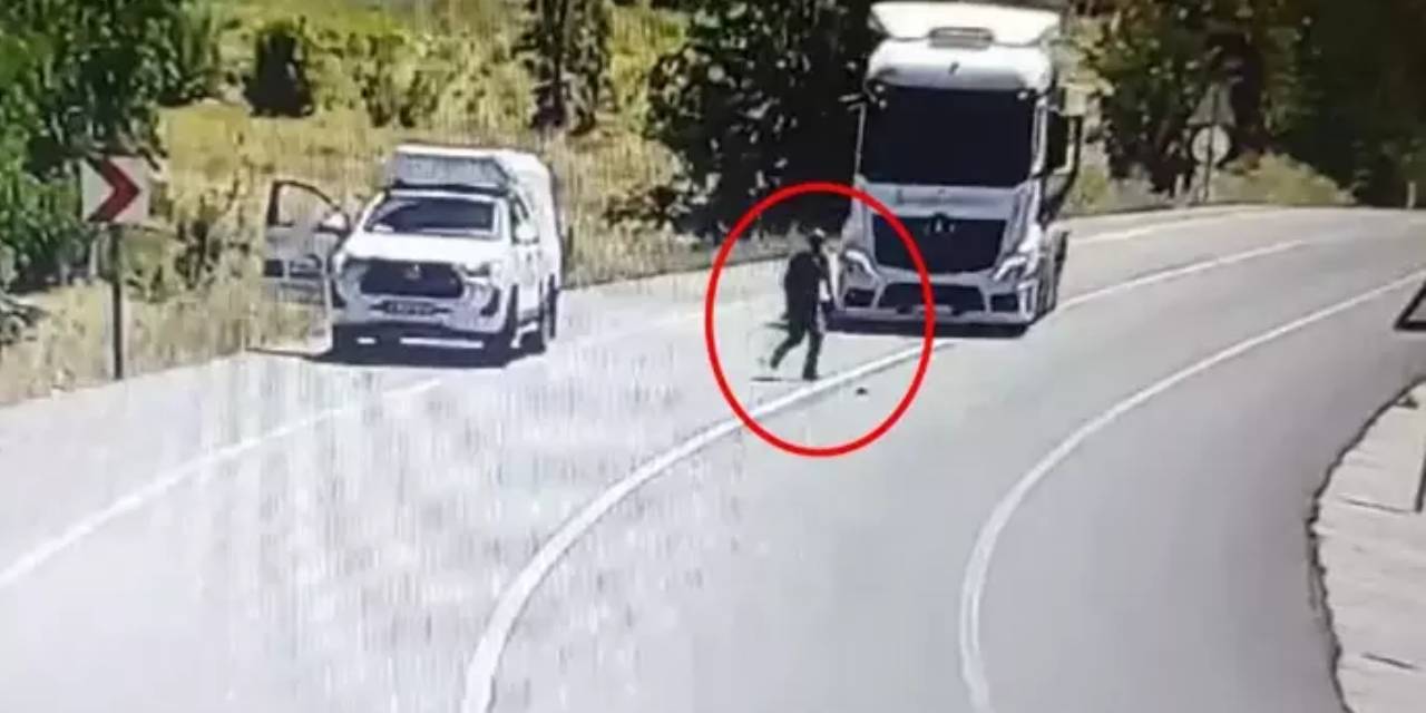 Yaralı serçeyi kurtarmak isterken kamyon çarptı