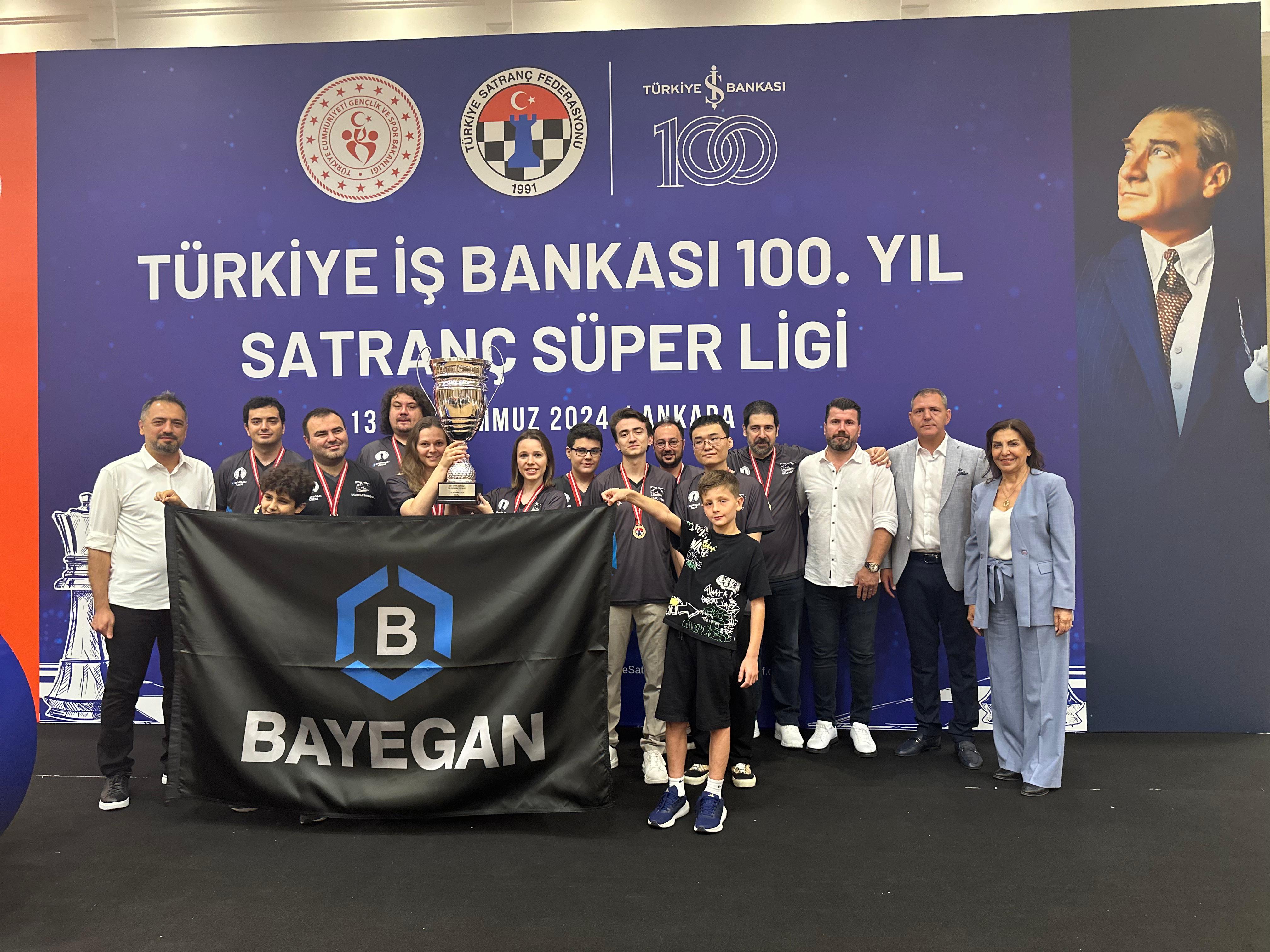 Türkiye İş Bankası 100. Yıl Satranç Süper Ligi Şampiyonu Bayegan Pendik Satranç Spor Kulübü oldu