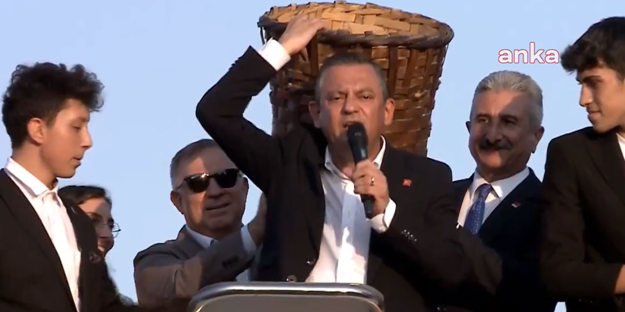 Özgür Özel küfeyi sırtlayıp Erdoğan'a seslendi: "Getir sandığı!"