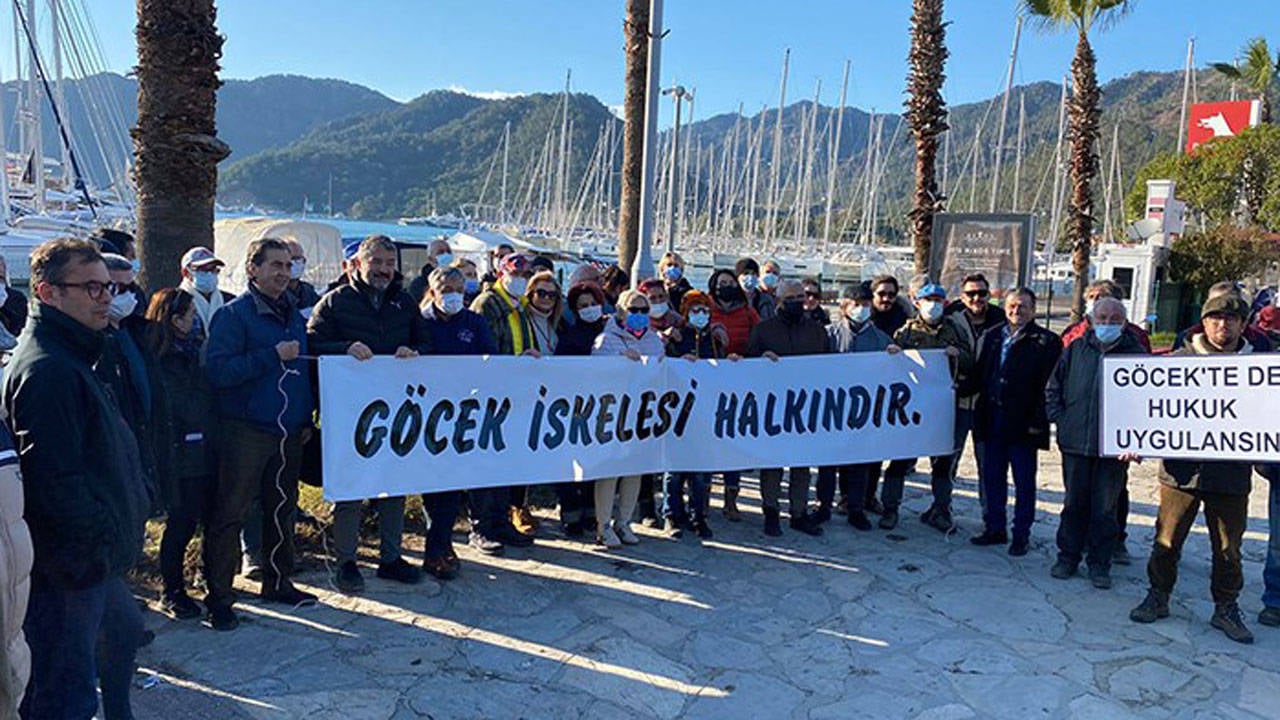Çevre Bakanlığı'na bağlı MUÇEV Göcek'te kıyıyı halka kapattı